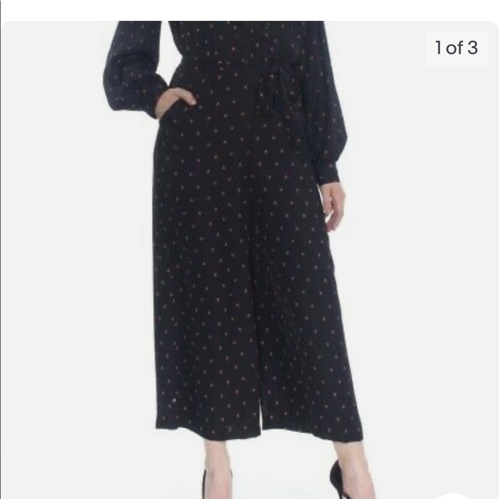 Maison Jules Ladybug Printed Wide Leg Jumpsuit
